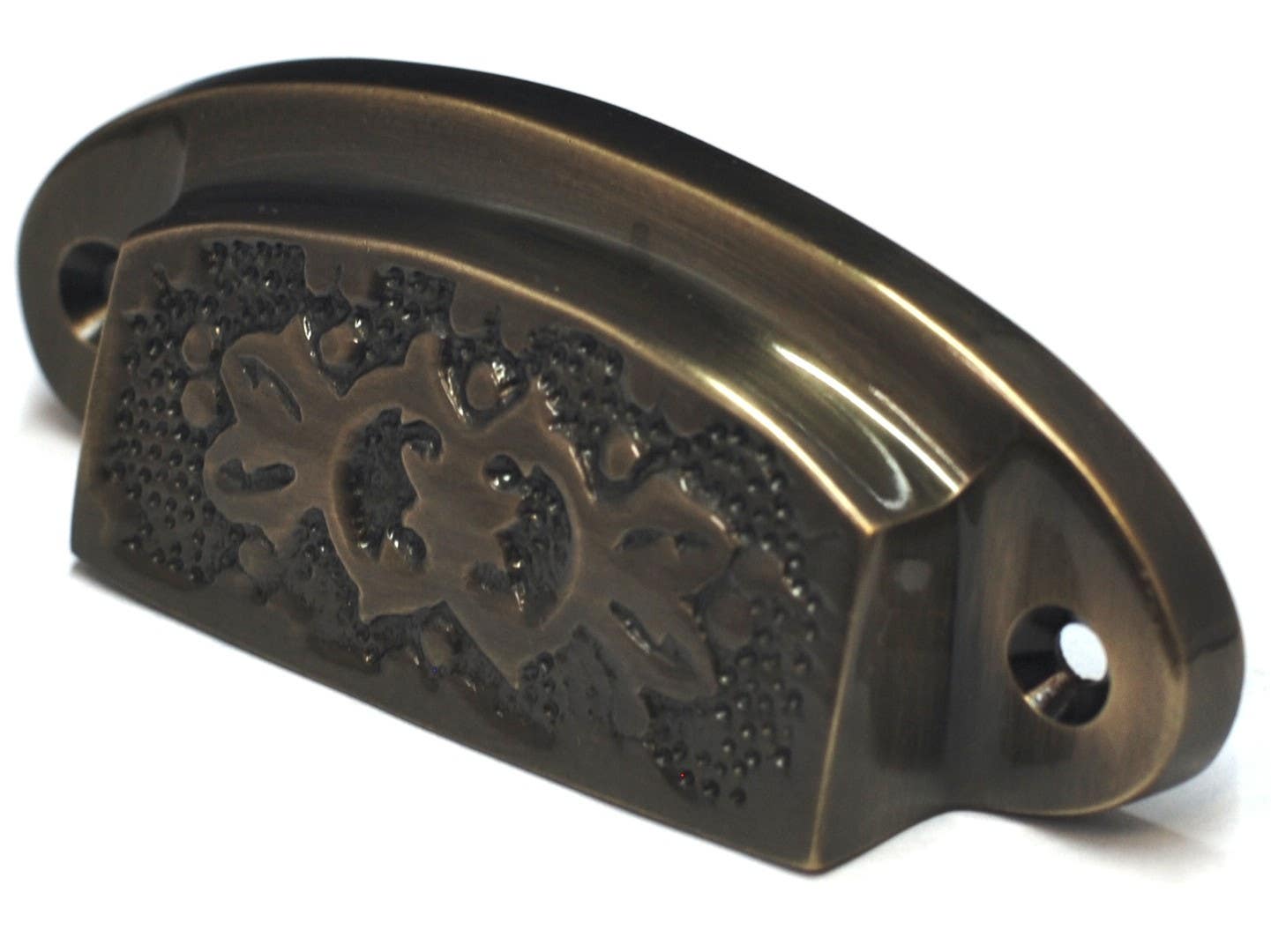 Cal Crystal VB-116 Polished Brass Vintage Cup Pull