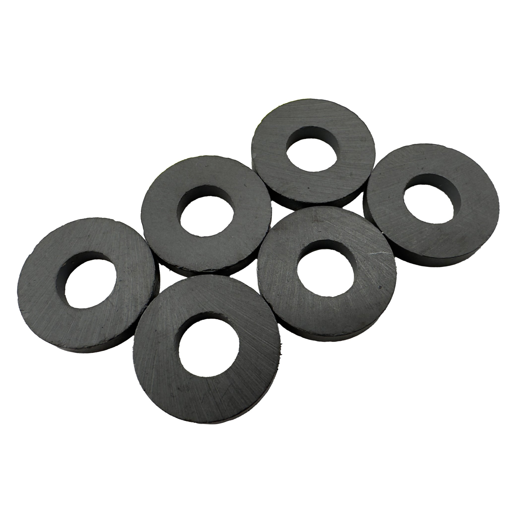 Magnet Source 07005 Ceramic Ring Magnet, Pull Rating-0.40 Lbs. (6 Pk)