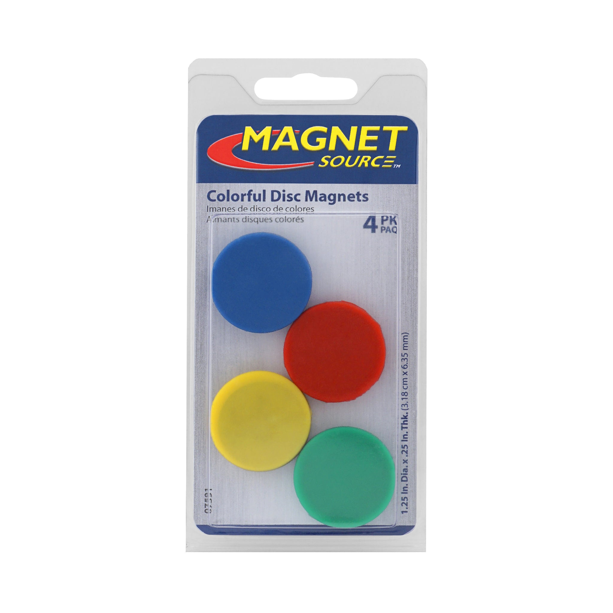 Magnet Source 07591 Ceramic Rubber Coated Disc Magnet (4 Pk)