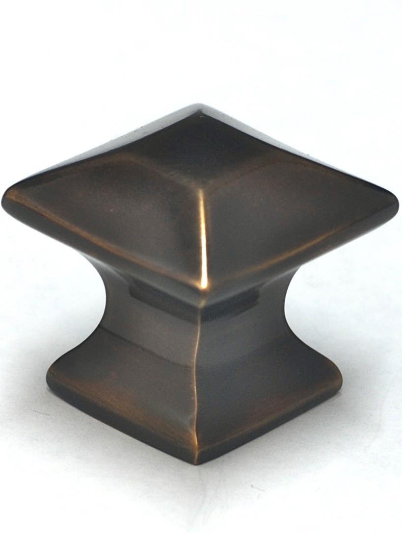 Cal Crystal VB-169 Vintage Brass Collection 1¬" Mission Knob