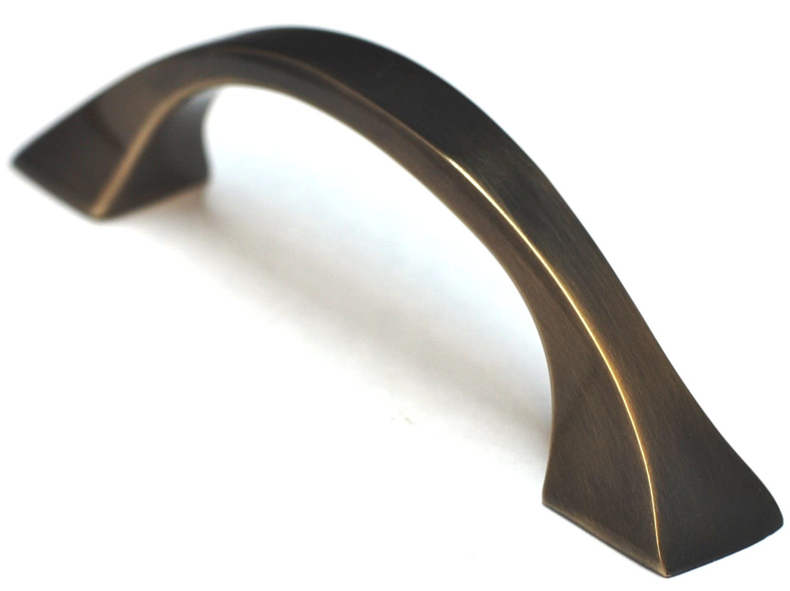 Cal Crystal VB-214-US3 Polished Brass 3-1/2? Center to Center Mission Arch Pull