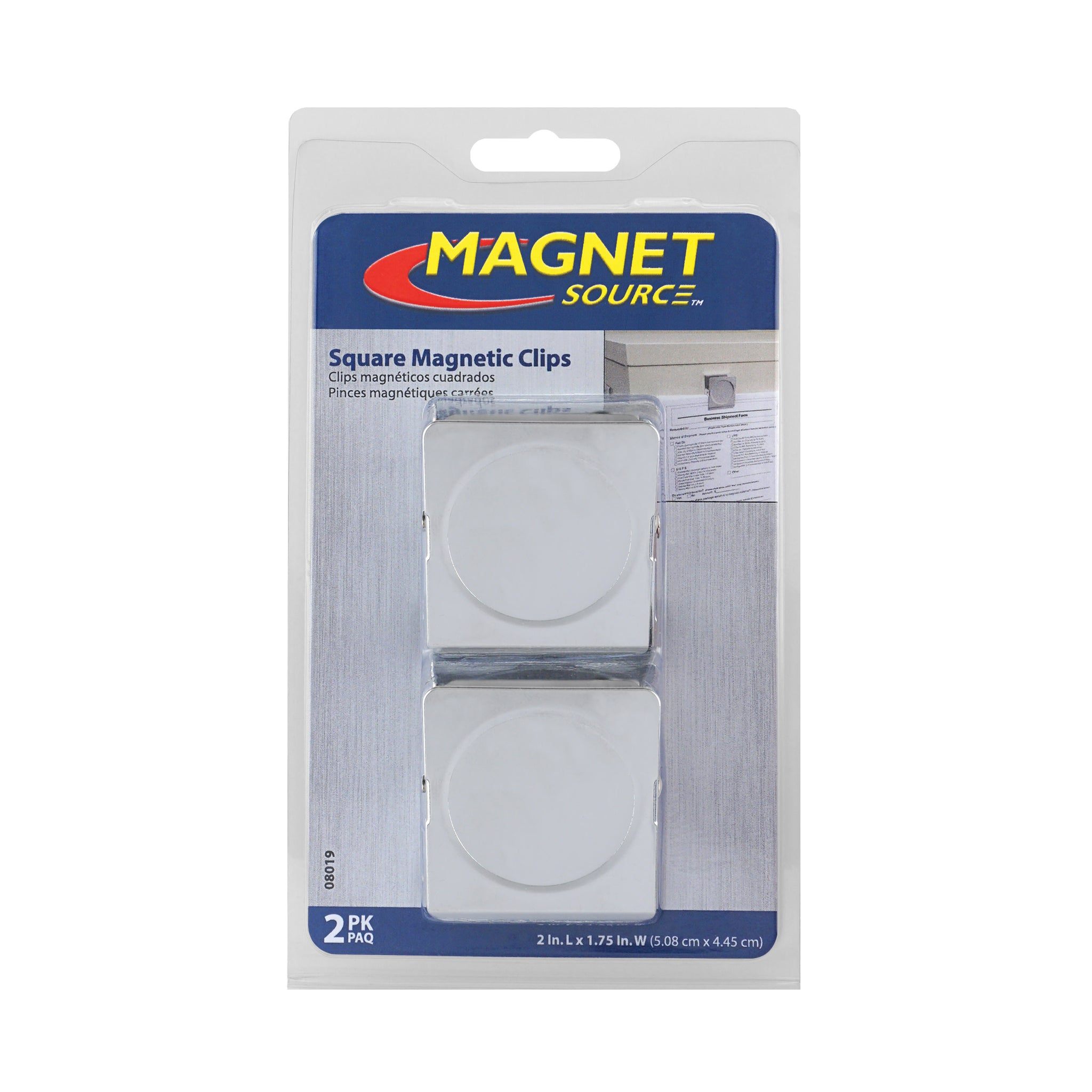 Magnet Source 08019 Magnetic Metal Clip (2 Pk)