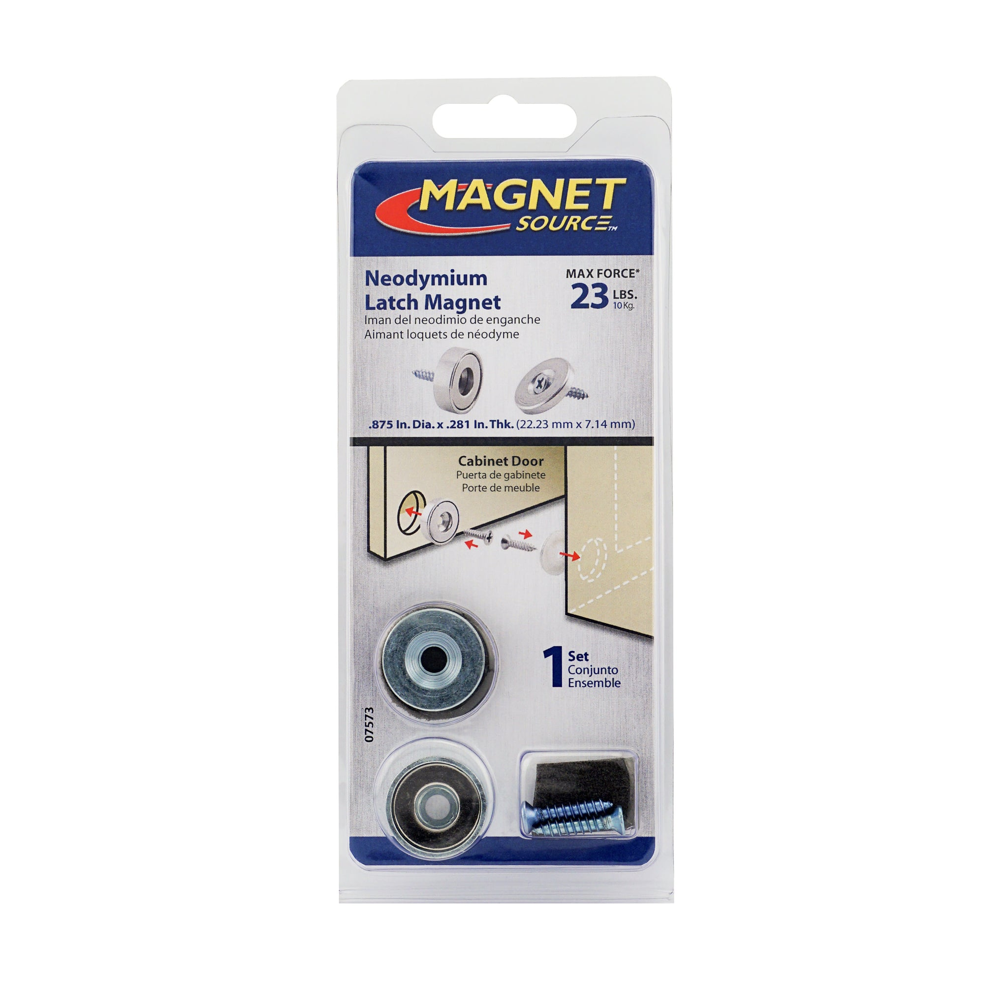 Magnet Source 0757 Neodymium Latch Magnet Kit (1 Set)