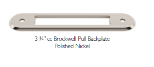 Top Knobs TK33 Brockwell Collection Pull Backplate