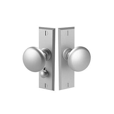 Merit 20356 Mortise Screen Door Latch Set w/ Rectangular Beveled Style Escutcheon Plates