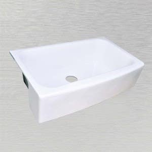 Ceco 755-UM-FS Single Bowl Farmhouse Undermount Kitchen Sink 33.5" x 20" x 9.5"
