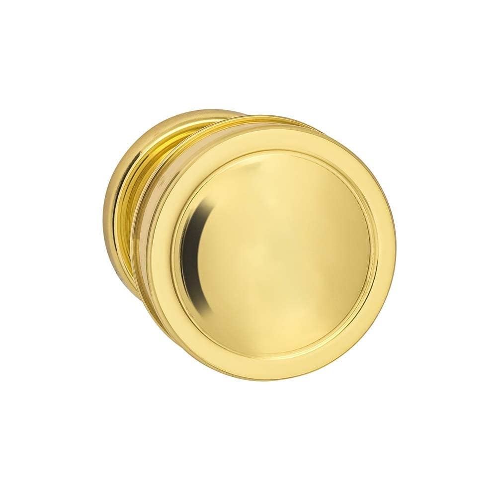 Omnia 513ED Arc Edged Traditional Knob Latchset, Solid Brass