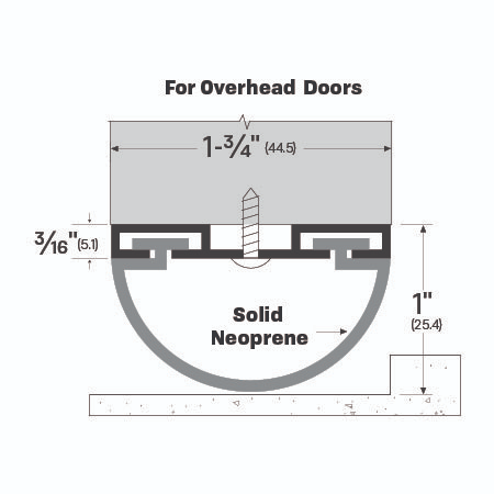 Legacy Manufacturing 727MA Door Sweep (1-3/14" by 1"), Finish Mill Aluminum