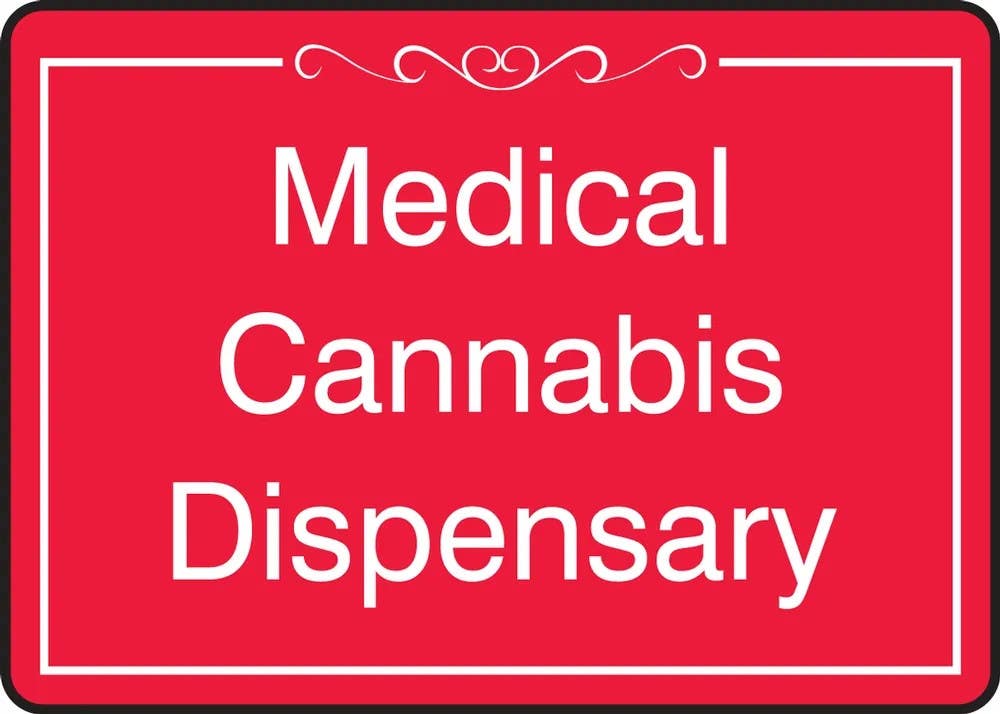 AccuformNMC MCAW511 Safety Sign, Medical Cannabis Dispensary, 7" H x 10" W