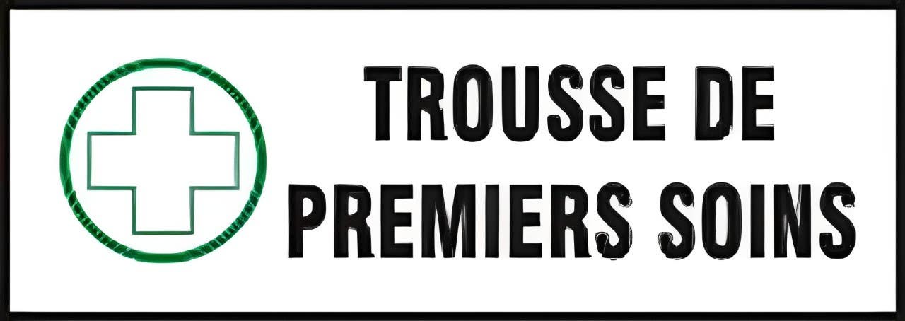 AccuformNMC MCFS548 French First Aid Sign, 3-1/2" H x 10" W