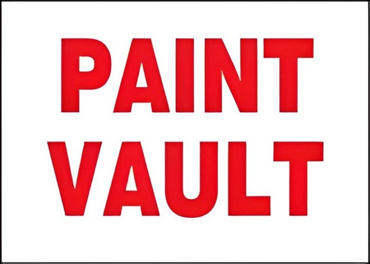 AccuformNMC MCHL929 Safety Sign, Paint Vault, 10" H x 14" W