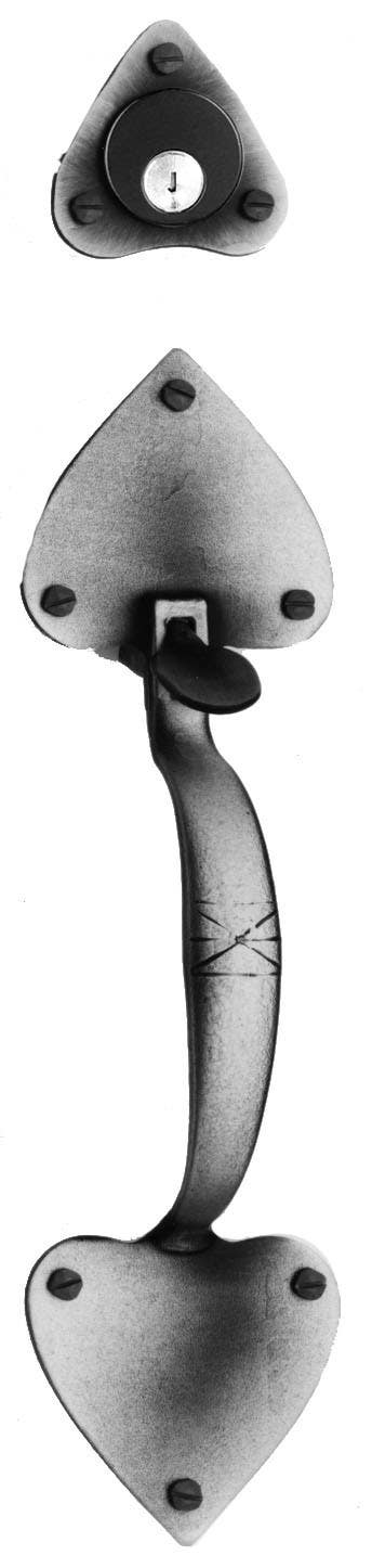 Acorn ATWBI Forged Heart Handle & Knob Mortise Lock Set