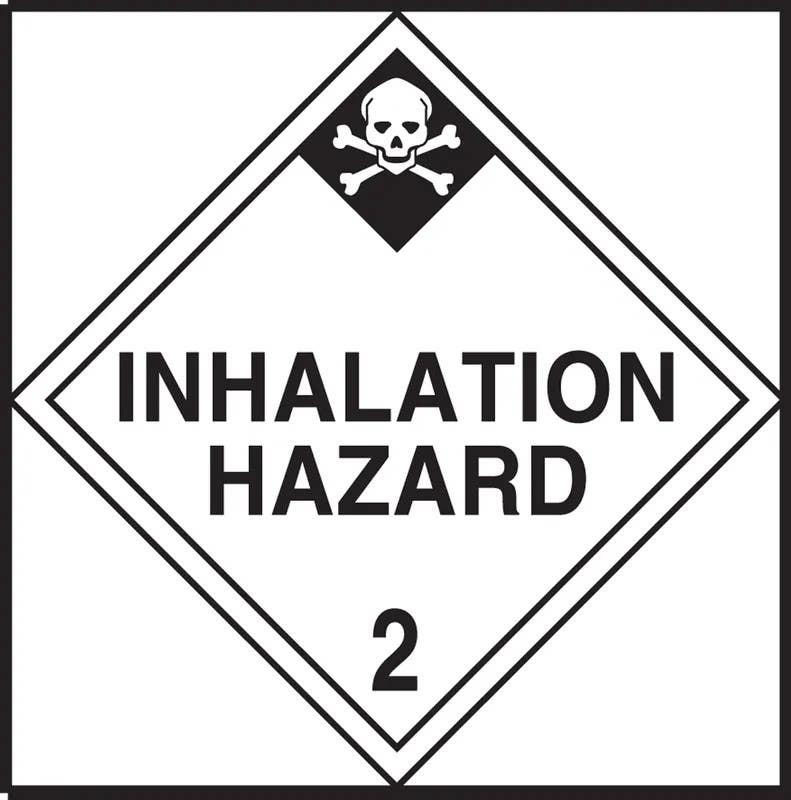 AccuformNMC MDTRHP19 Special Placarding, Inhalation Hazard, 2, 15-1/4" x 15-1/4"