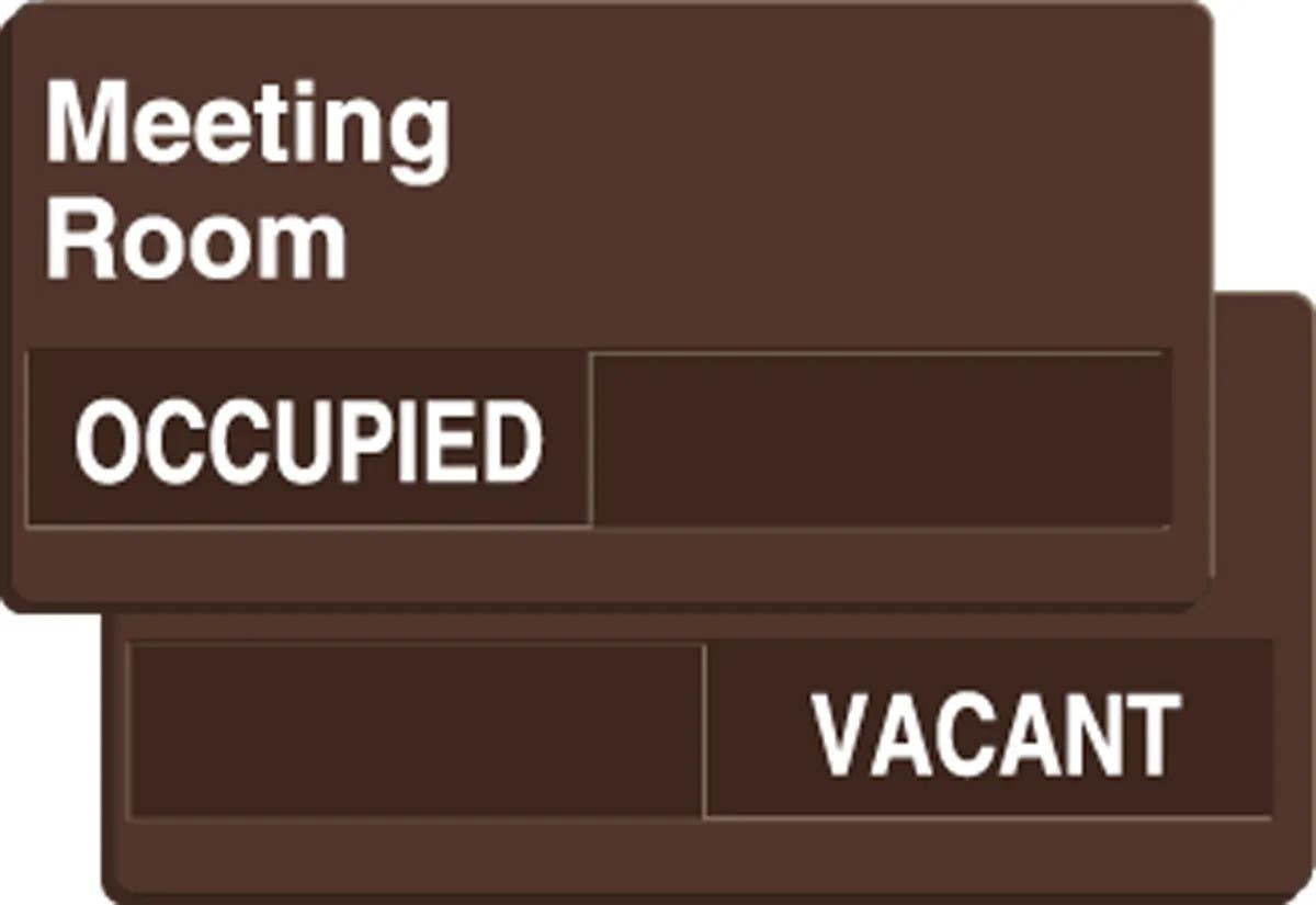 AccuformNMC MFLPLX Dura-Shield, Slide Sign, Meeting Room