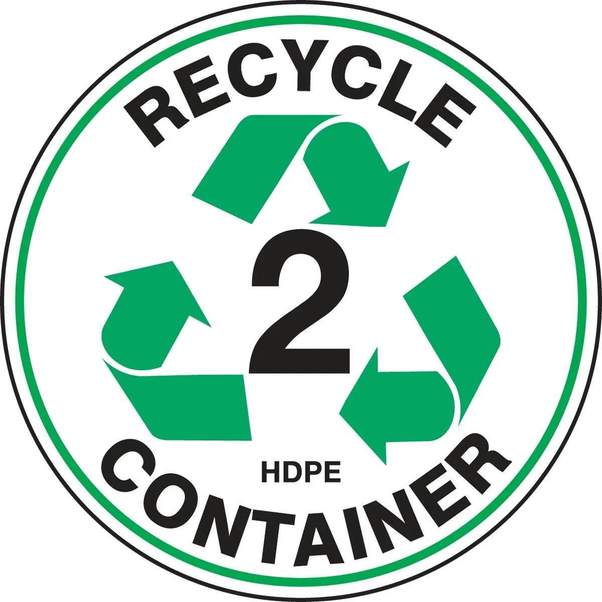 AccuformNMC MFS9 Recycle Floor Marking Sign