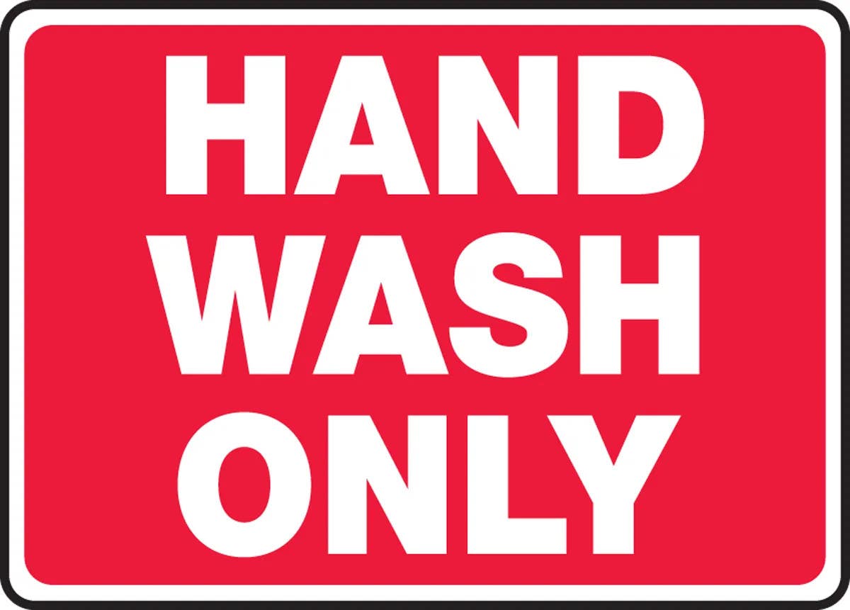AccuformNMC MHSK5 Safety Sign, Hand Wash Only
