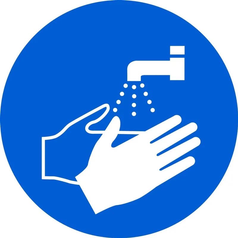 AccuformNMC MISO1 ISO Mandatory Safety Sign, Wash Your Hands (2011)