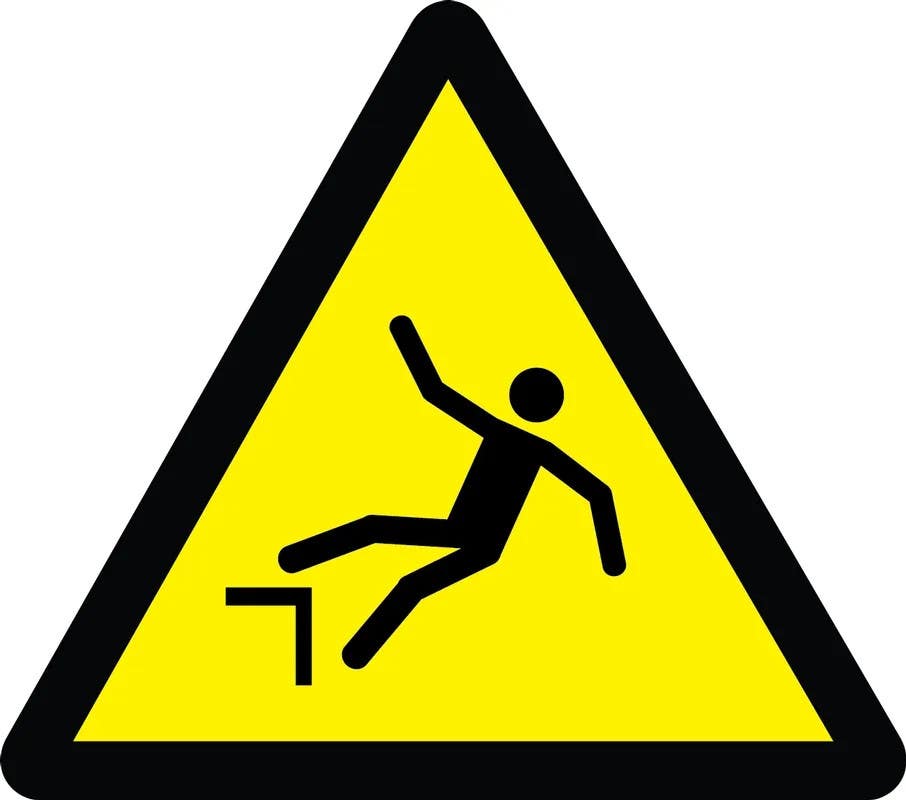 AccuformNMC MISO3 ISO Warning Safety Sign, Drop (2011)