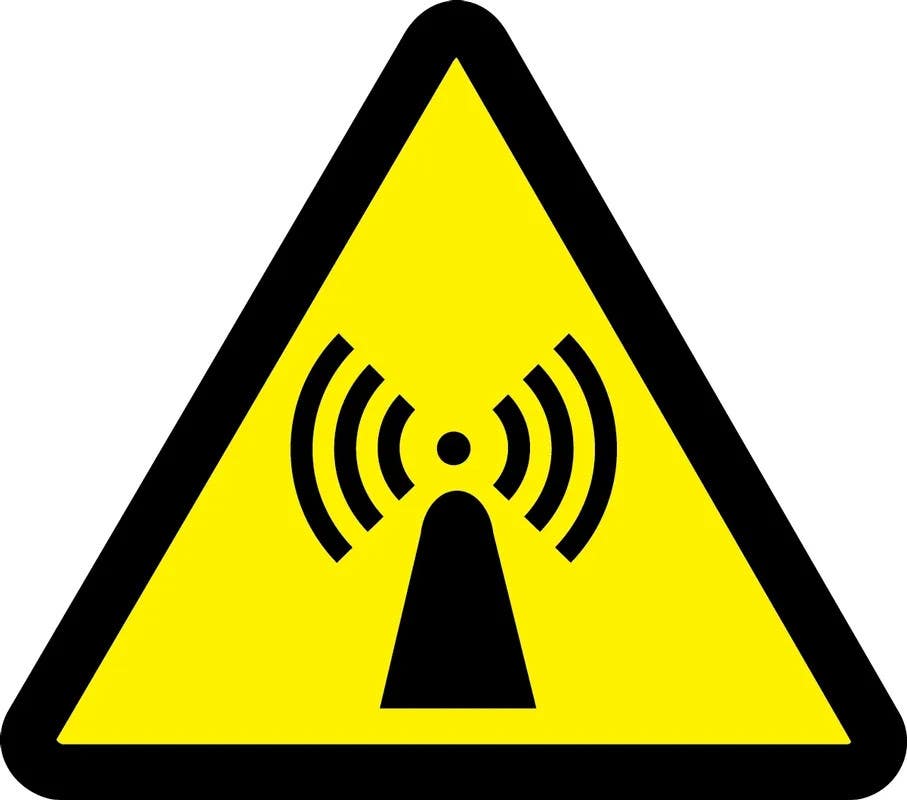 AccuformNMC MISO ISO Warning Safety Sign, Non-Ionizing Radiation (2011)