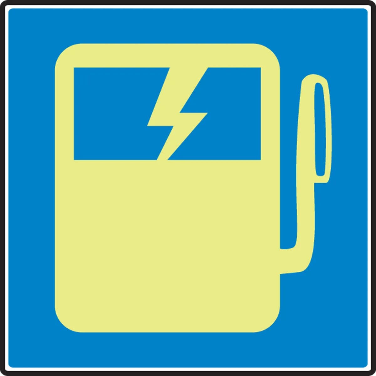 AccuformNMC MLFX558 NFPA 170 Glow-In-The-Dark Safety Sign, (Electric Panel Shut-Off), 8" x 8"