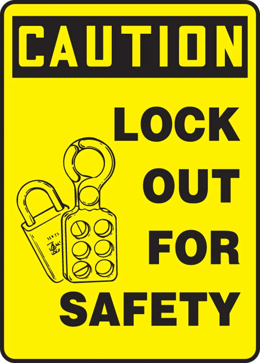 AccuformNMC MLKT6 Lockout/Tagout Sign