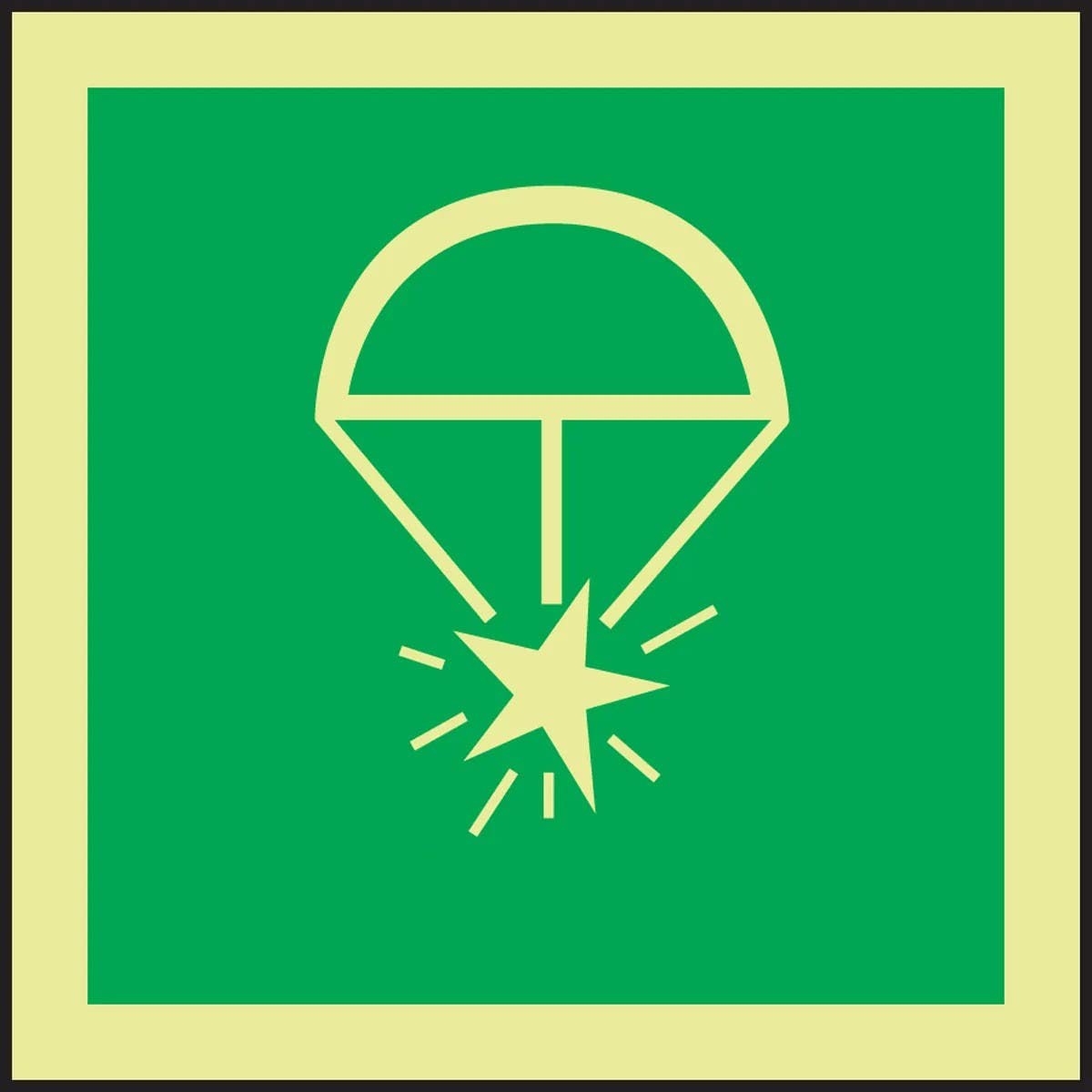 AccuformNMC MLMR134 IMO - Evacuation & First Aidl, 6" x 6"