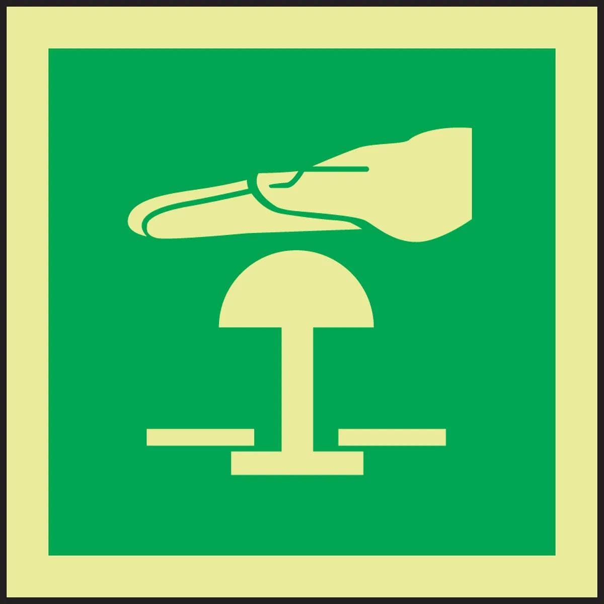 AccuformNMC MLMR140 IMO - Evacuation & First Aid, 6" x 6"