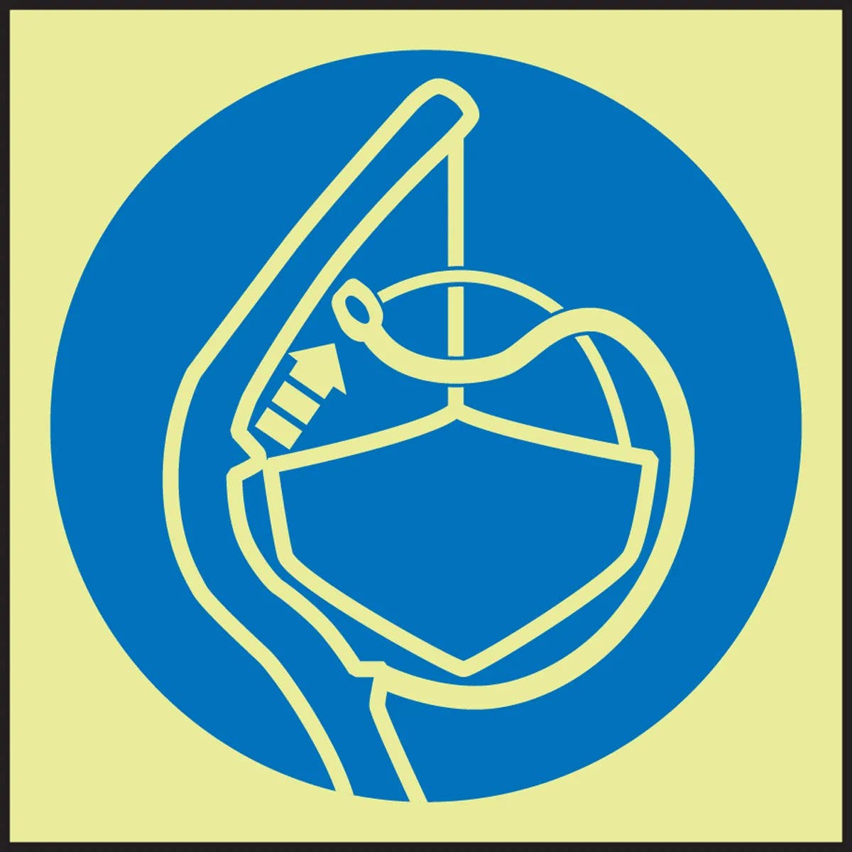 AccuformNMC MLMR218 IMO - Life Saving & Rescue Equipment, 6" x 6"