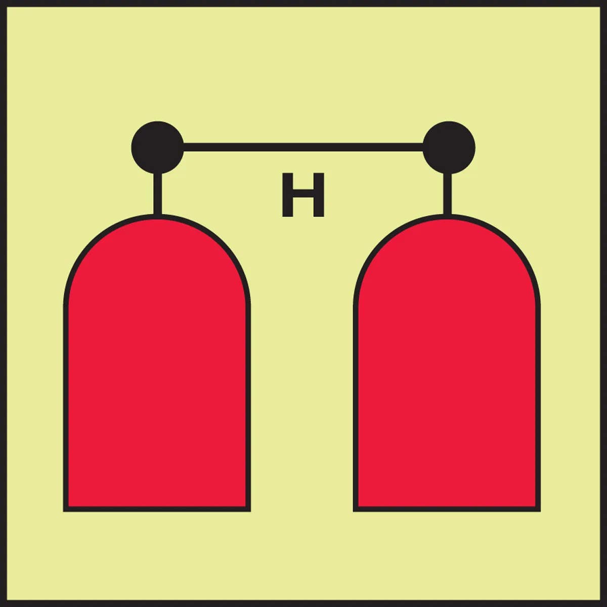 AccuformNMC MLMR707 IMO - Fire Control Equipment, 6" x 6"