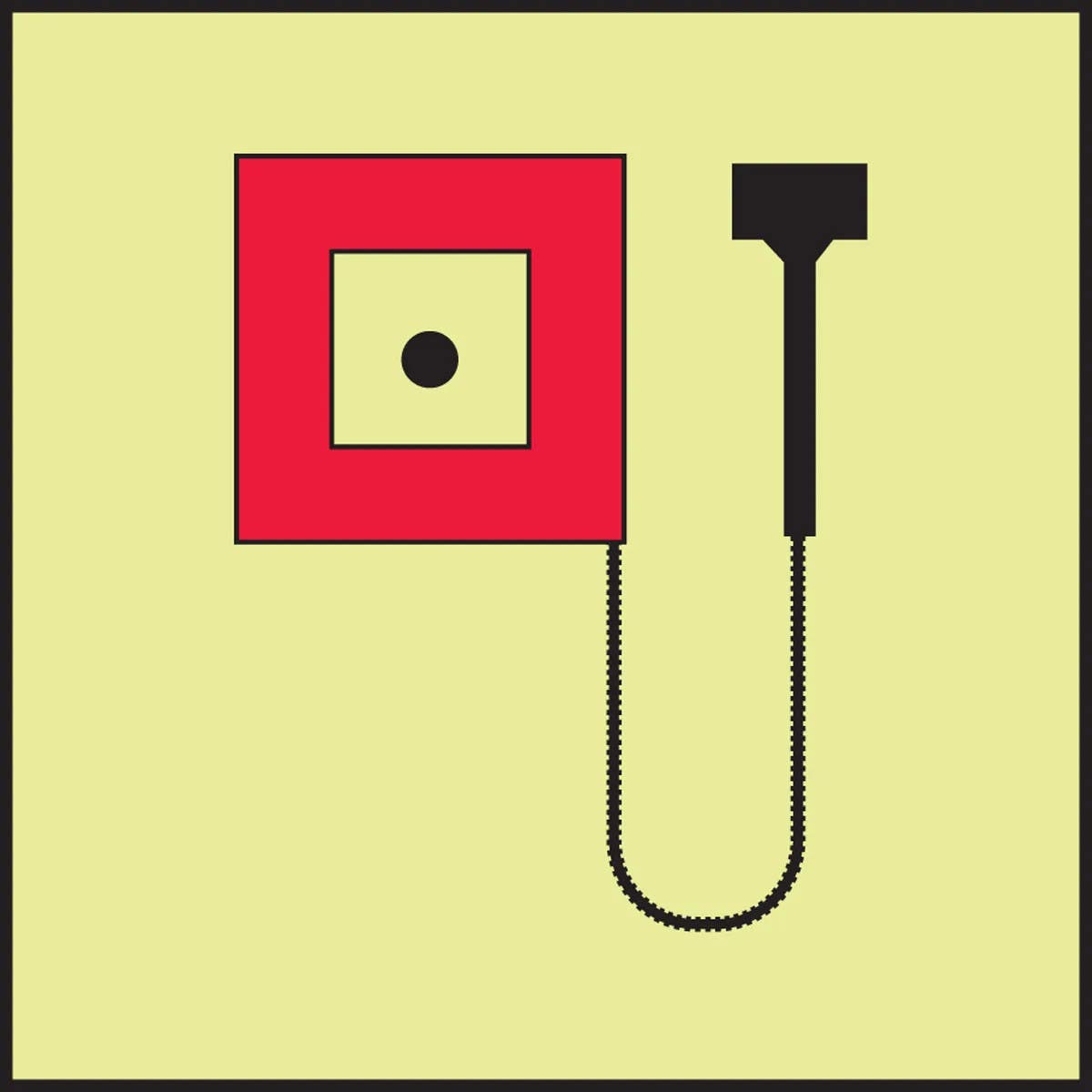 AccuformNMC MLMR909 IMO - Fire Control Equipment, 6" x 6"