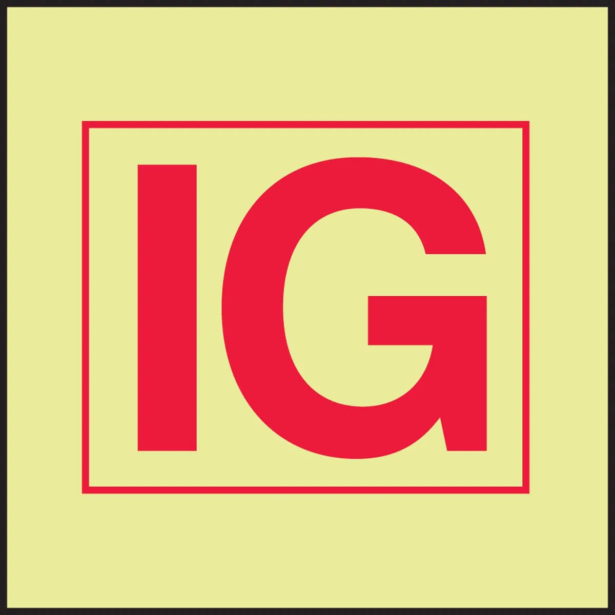 AccuformNMC MLMR943 IMO - Fire Control Equipment, 6" x 6"