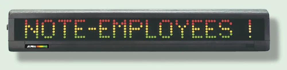 AccuformNMC MME124 Electronic Moving Message Display, One-Line Format