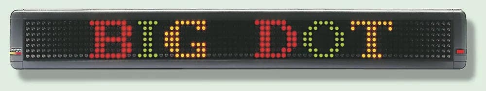 AccuformNMC MME246 Electronic Moving Message Display, One-Line Format