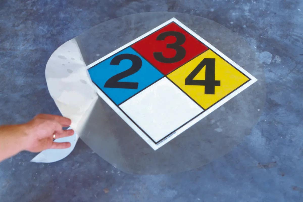 AccuformNMC MNFPAFS NFPA Placard Floor Kits