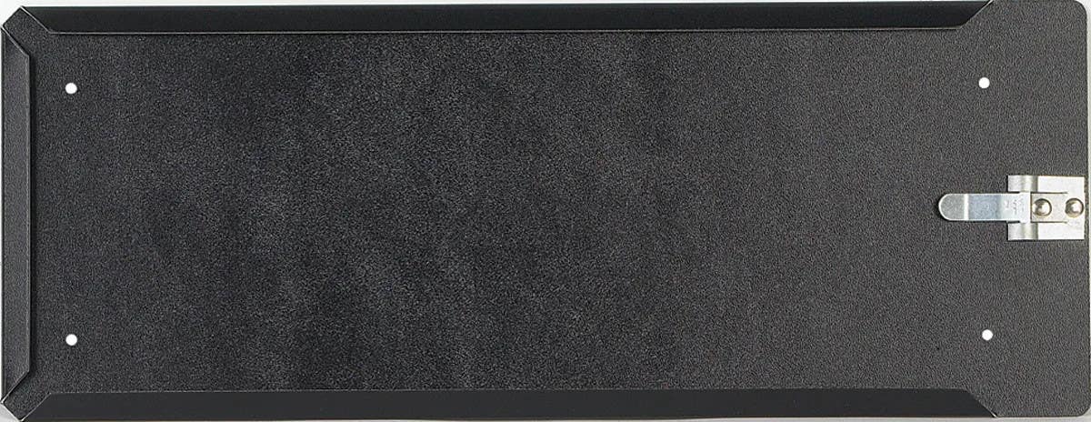 AccuformNMC MPR750 Orange 4 Digit Panel Holder, Aluminum (.030), Black, 6.5" H x 17.25" W
