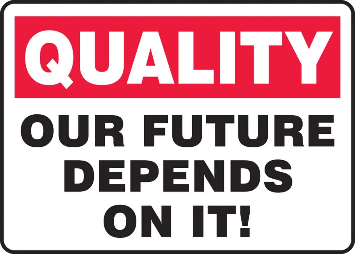 AccuformNMC MQTL965 Safety Incentive Sign, Our Future Depends On It, 10" H x 14" W