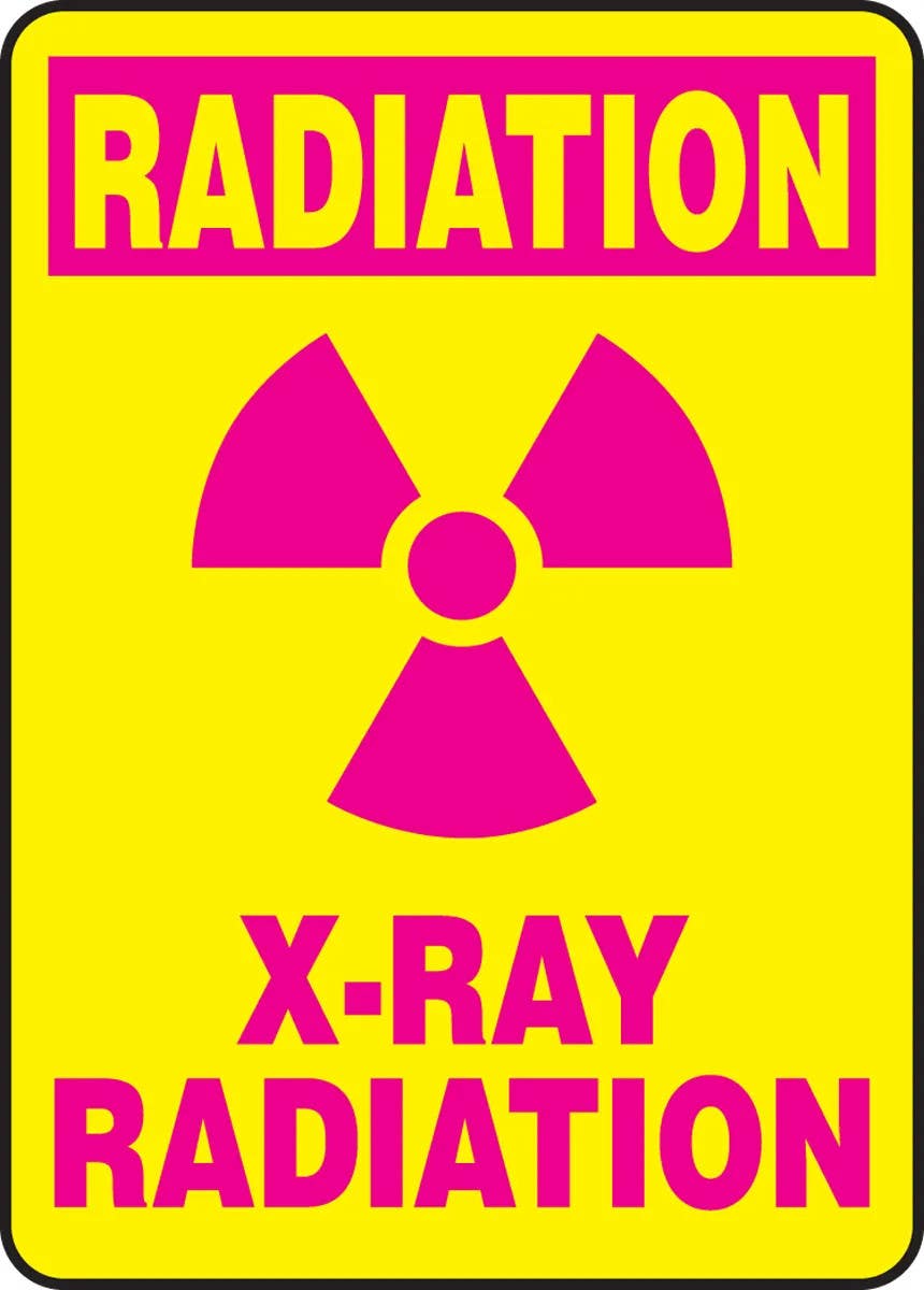 AccuformNMC MRAD514 Radiation Safety Sign, X-Ray Radiation, 14" H x 10" W