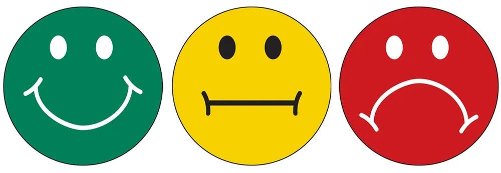 AccuformNMC MRB Magnetic Smile, Neutral, And Unhappy Faces Multi-Pack, Magnetic Vinyl, 15/Pk