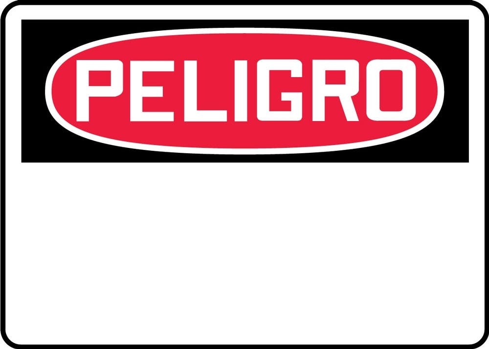 AccuformNMC MRBH20 OSHA Danger Safety Sign, Blank