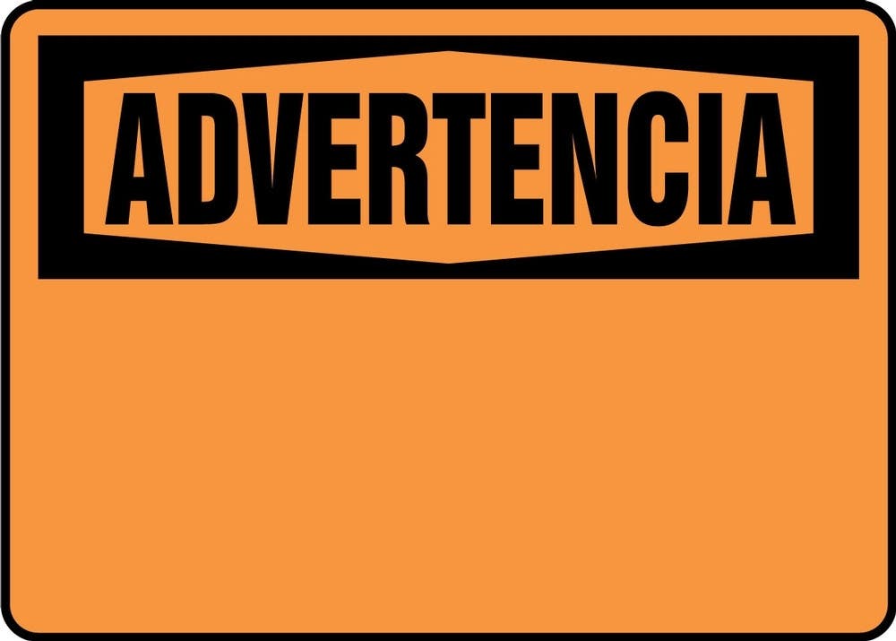 AccuformNMC MRBH OSHA Danger Safety Sign, Blank