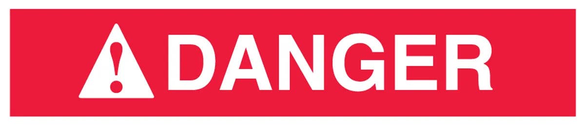 AccuformNMC MRHH12 ANSI Headers, Danger