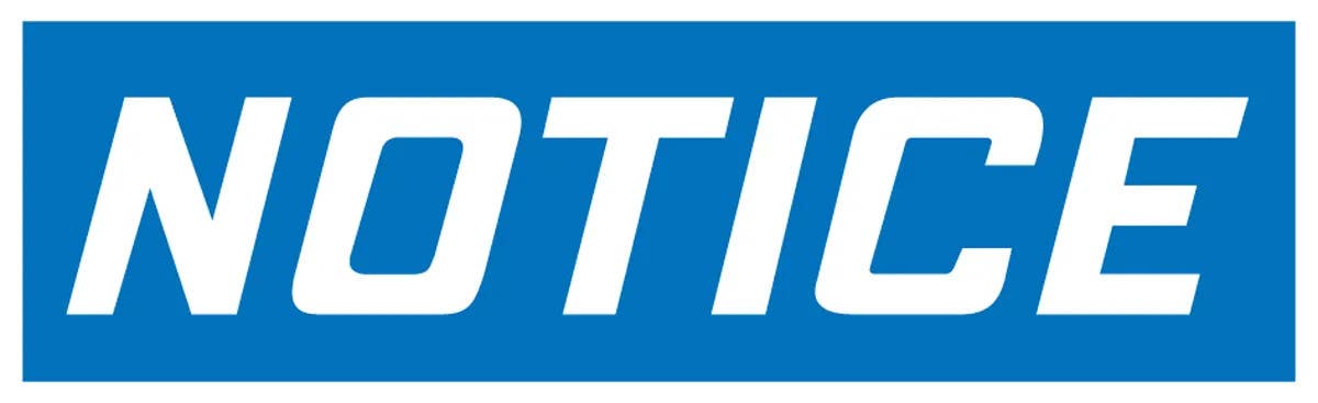 AccuformNMC MRHH80 OSHA Notice Header