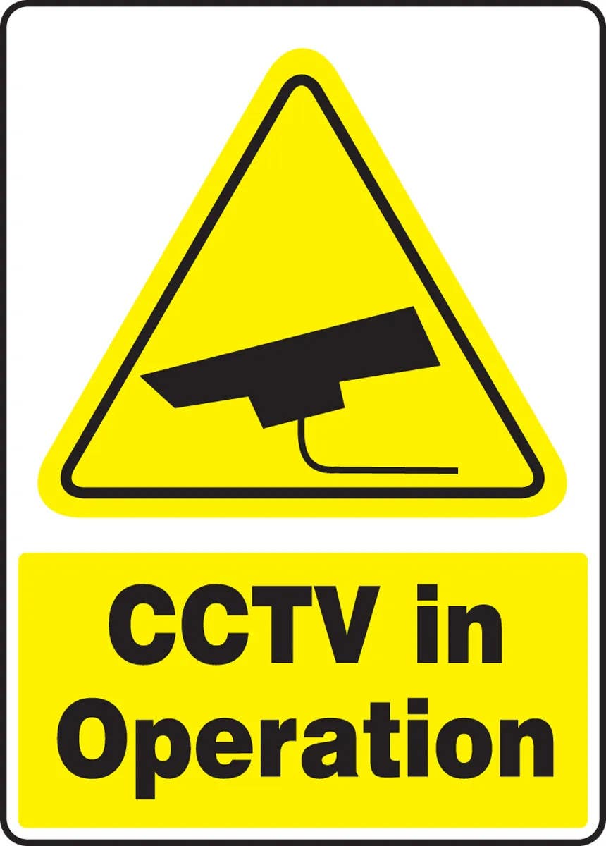 AccuformNMC MSEC57 Safety Sign, CCTV In Operation