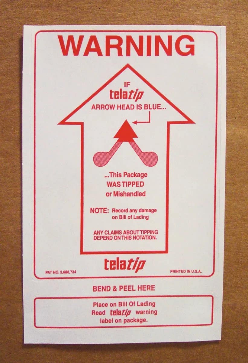 AccuformNMC MSN125 Telatip Indicator Label, 100/Pk