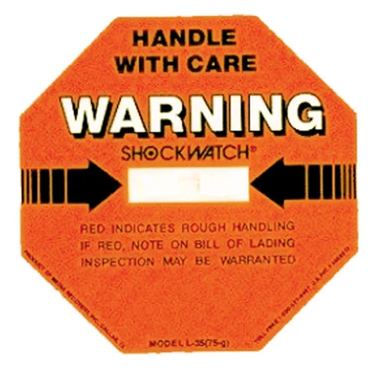 AccuformNMC MSN144 Shockwatch, Indicating Label, 3-3/4", 100/Pk