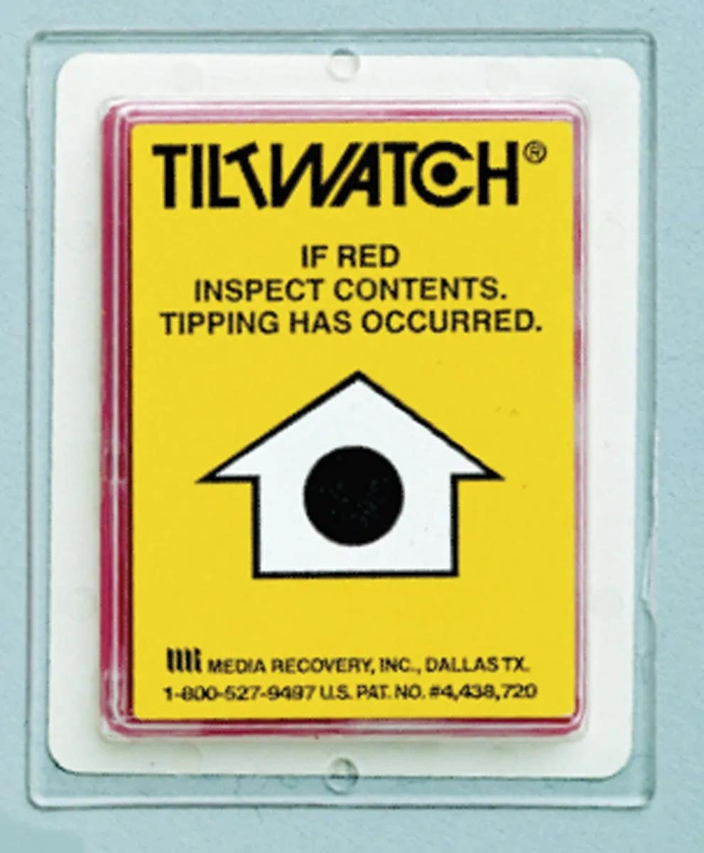 AccuformNMC MSN151 Tiltwatch, Indicating Label, 3" H x 2-1/2" W, 100/Pk