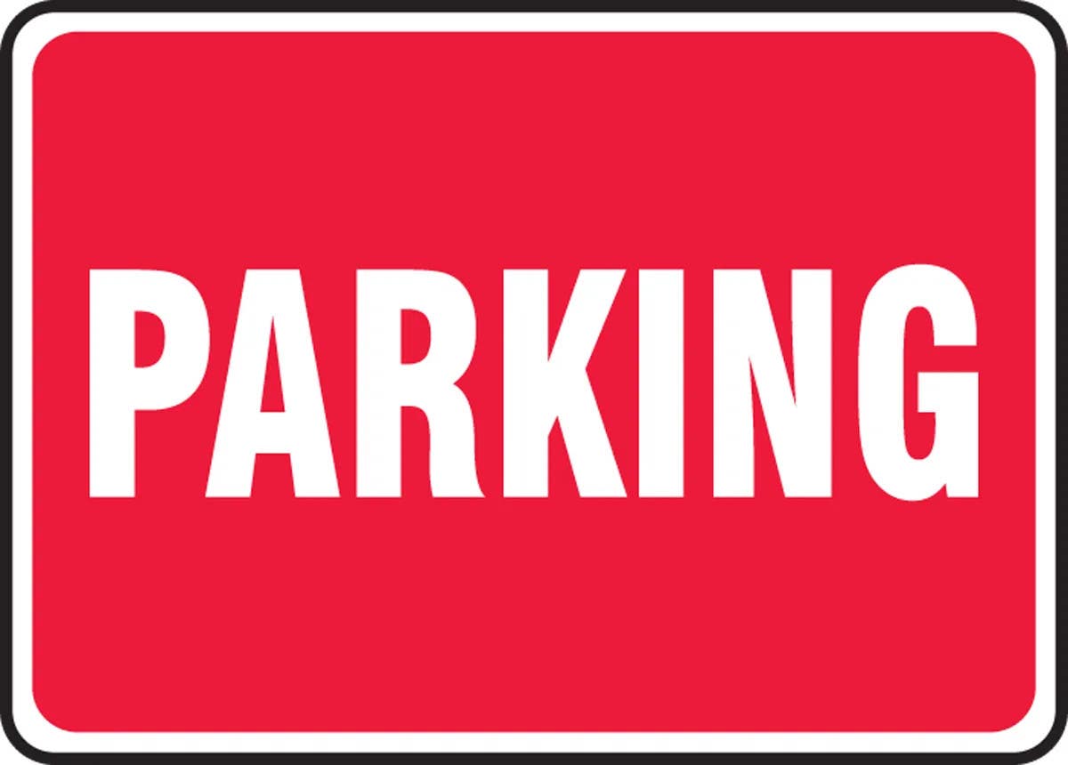 AccuformNMC MTMP558 OSHA Danger Signpad, Parking, PF-Cardstock, 10" H x 14" W, 25/Pk