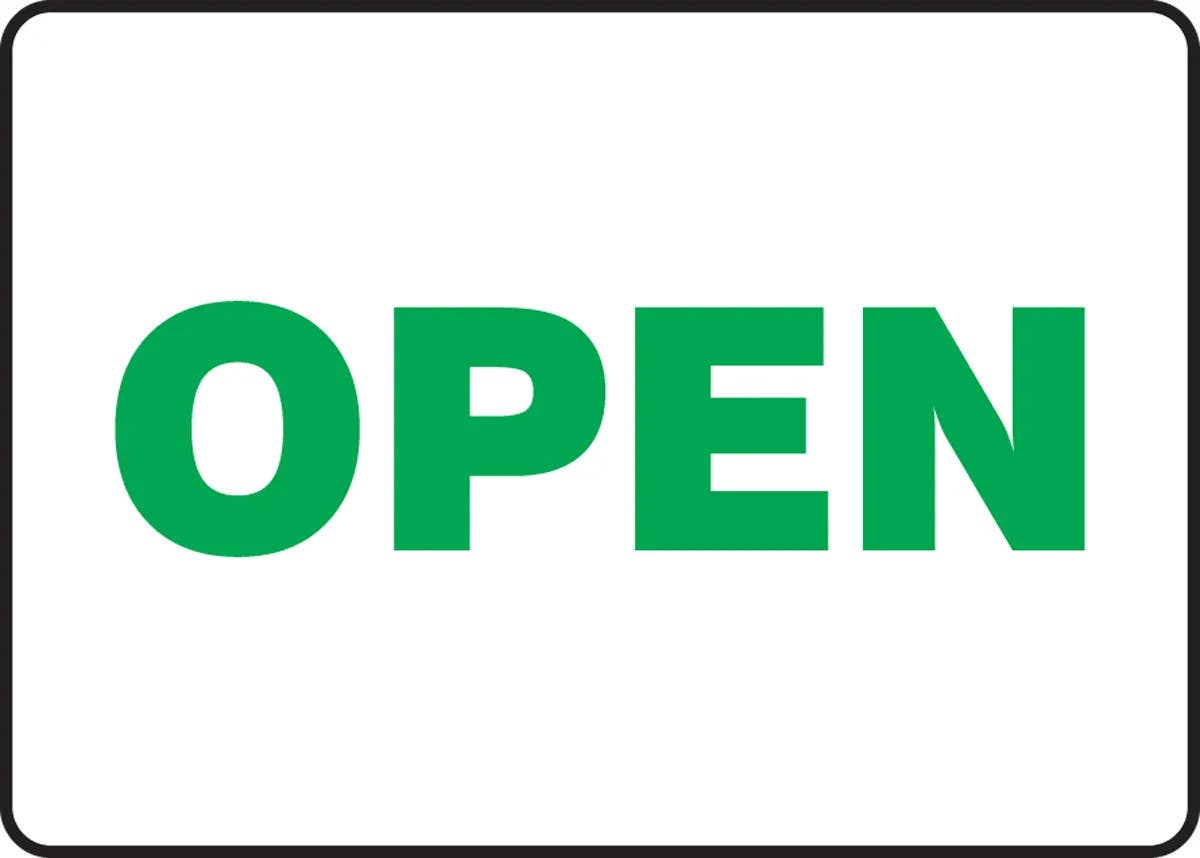 AccuformNMC MTMP559 OSHA Danger Signpad, Open, PF-Cardstock, 10" H x 14" W, 25/Pk