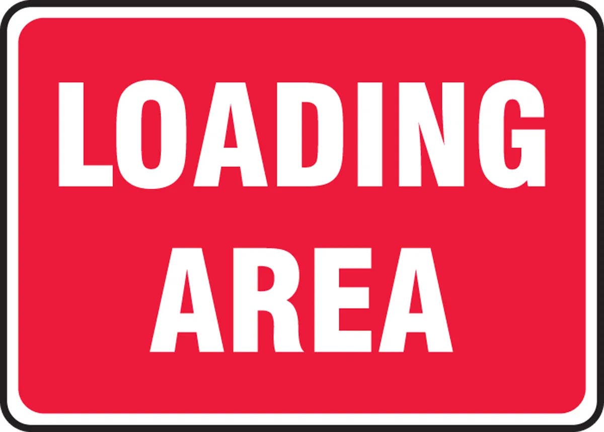 AccuformNMC MTMP564 OSHA Danger Signpad, Loading Area, PF-Cardstock, 10" H x 14" W, 25/Pk