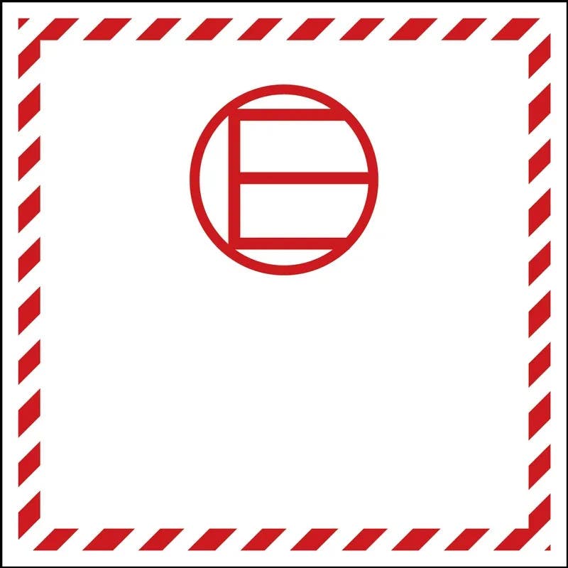 AccuformNMC MPC219 DOT Shipping Label, Adhesive Coated Paper, 4" H x 4" W, 500/Roll